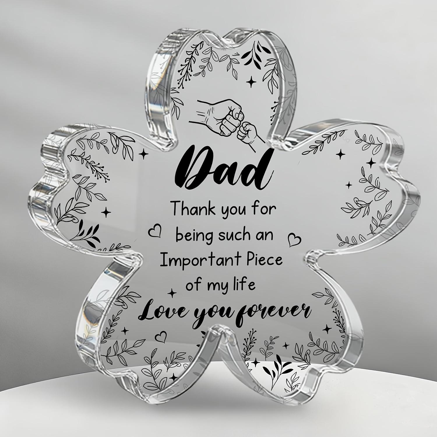 Acrylic Dad Gift Sign | Boho Style, Multipurpose for Office, Home, Bathroom, No Electricity or Battery Needed- Acrylic Desktop Ornament 10*10cm
Acrylic Dad Gift Sign | Boho Style, Multipurpose for Office, Home, Bathroom, No Electricity or Battery Needed- Acrylic Desktop Ornament 10*10cm