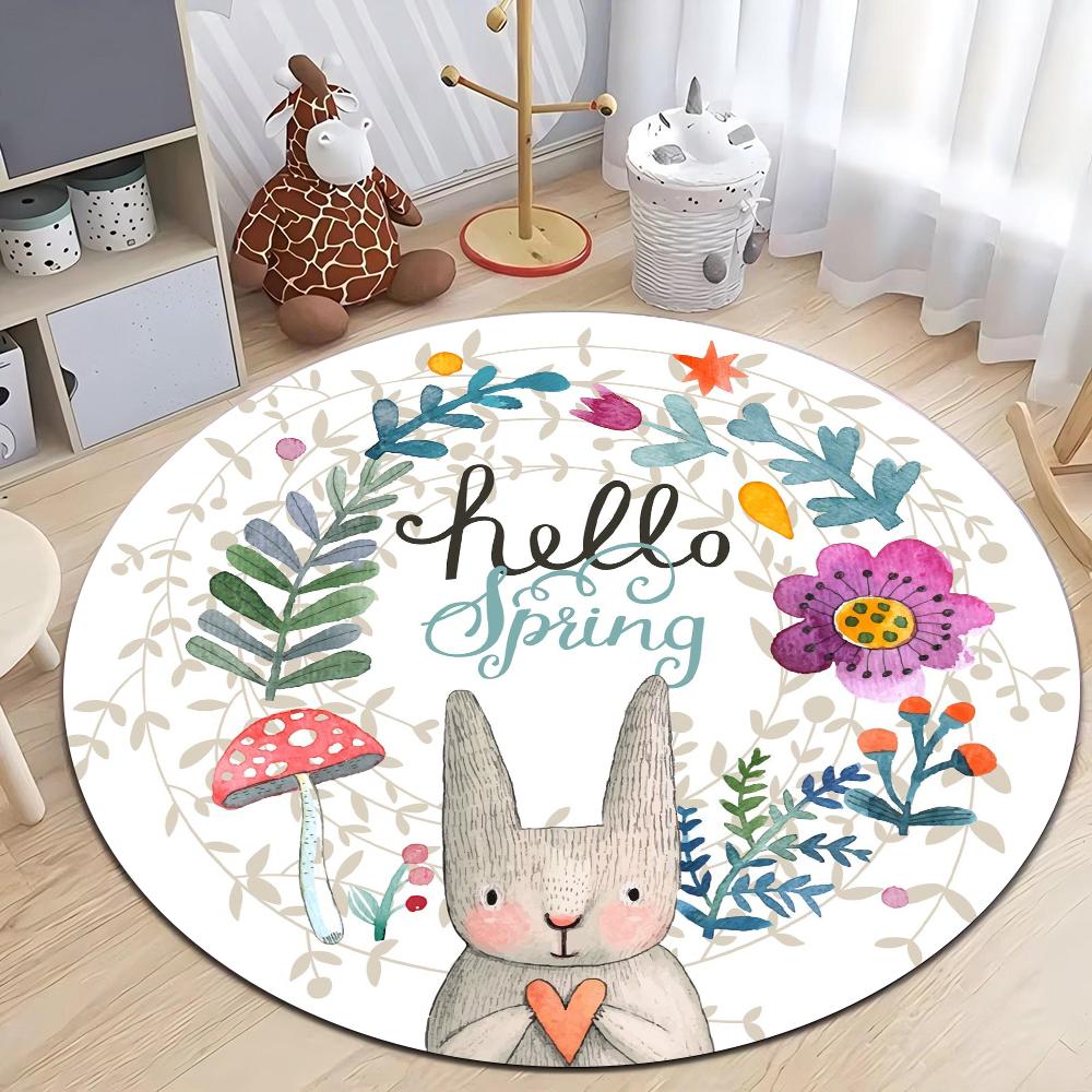 Cartoon Rabbit Round Carpet Bedroom Rug Computer Chair Swivel Floor Mat Bedroom Living Room Cartoon Children s Room Floor Mat 60cmx60cm
Cartoon Rabbit Round Carpet Bedroom Rug Computer Chair Swivel Floor Mat Bedroom Living Room Cartoon Children s Room Floor Mat 60cmx60cm