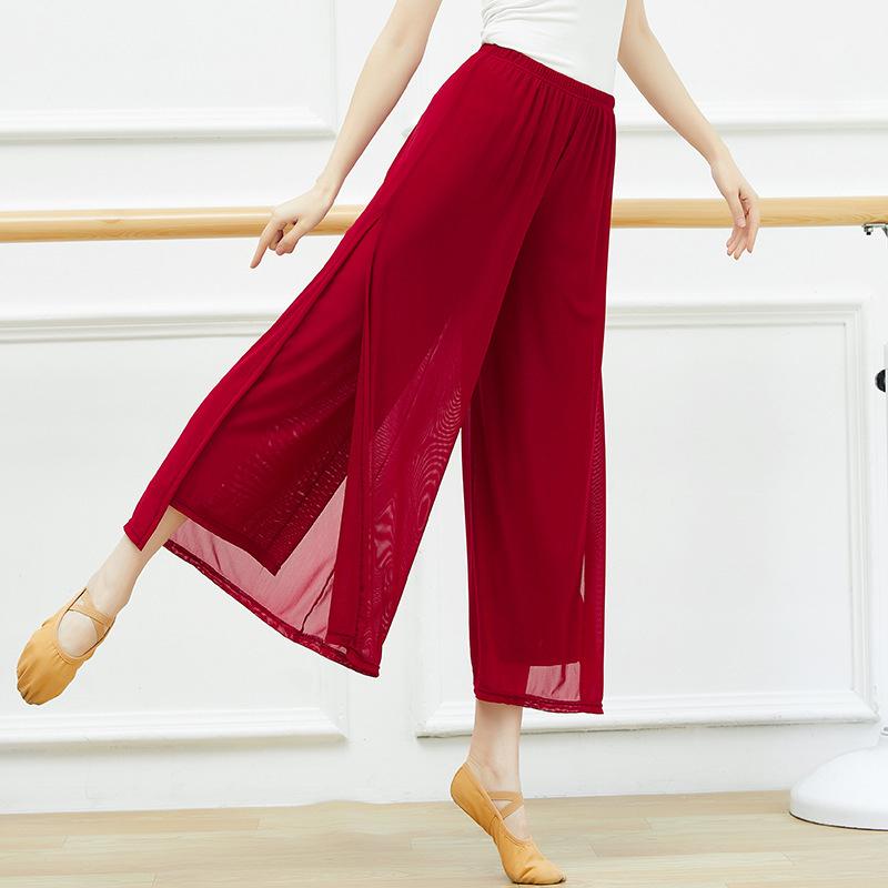 Modern Dance Pants Women Mesh Loose Wide Leg Dancing Trousers Chinese Classical Dance Daily Ladies Yoga Pants XS
Modern Dance Pants Women Mesh Loose Wide Leg Dancing Trousers Chinese Classical Dance Daily Ladies Yoga Pants XS