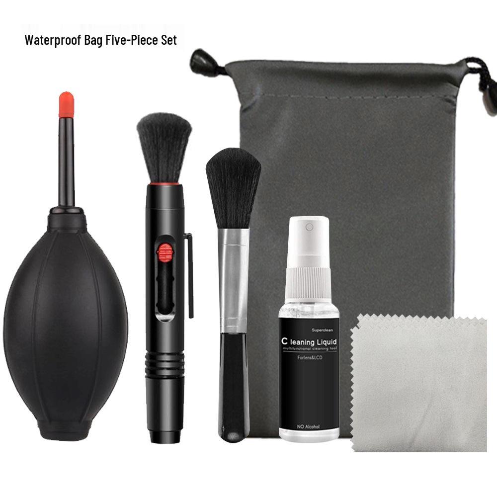 5-в-1 Набір для чищення об єктивів дзеркальних камер: Цифрові інструменти для чищення та догляду
5-в-1 Набір для чищення об єктивів дзеркальних камер: Цифрові інструменти для чищення та догляду