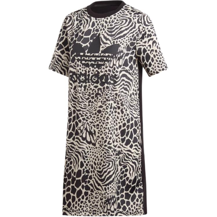 Adidas Originals Logo Patchwork Leopard Print Short Sleeve Dress Women Dresses Black DV0120 XS
Adidas Originals Logo Patchwork Leopard Print Short Sleeve Dress Women Dresses Black DV0120 XS