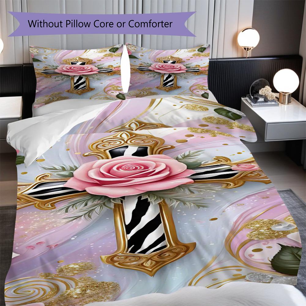 1PC Rose pattern Bedding Quilt Set Quilt Cover Pillowcase Home Decoration Birthday Gift (1 * duvet cover + 20 * pillowcase, without core) 135x200cm
1PC Rose pattern Bedding Quilt Set Quilt Cover Pillowcase Home Decoration Birthday Gift (1 * duvet cover + 20 * pillowcase, without core) 135x200cm