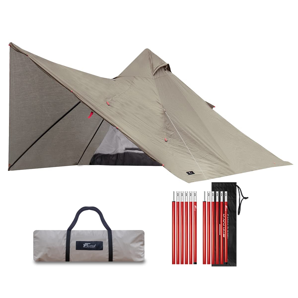 Палатка FIELDOOR Fork Tent 280 Plus из огнестойкого поликоттона с алюминиевыми стойками. Устойчива к искрам и имеет просторную переднюю часть. Поставляется с боковым ветровым стеклом.
Палатка FIELDOOR Fork Tent 280 Plus из огнестойкого поликоттона с алюминиевыми стойками. Устойчива к искрам и имеет просторную переднюю часть. Поставляется с боковым ветровым стеклом.