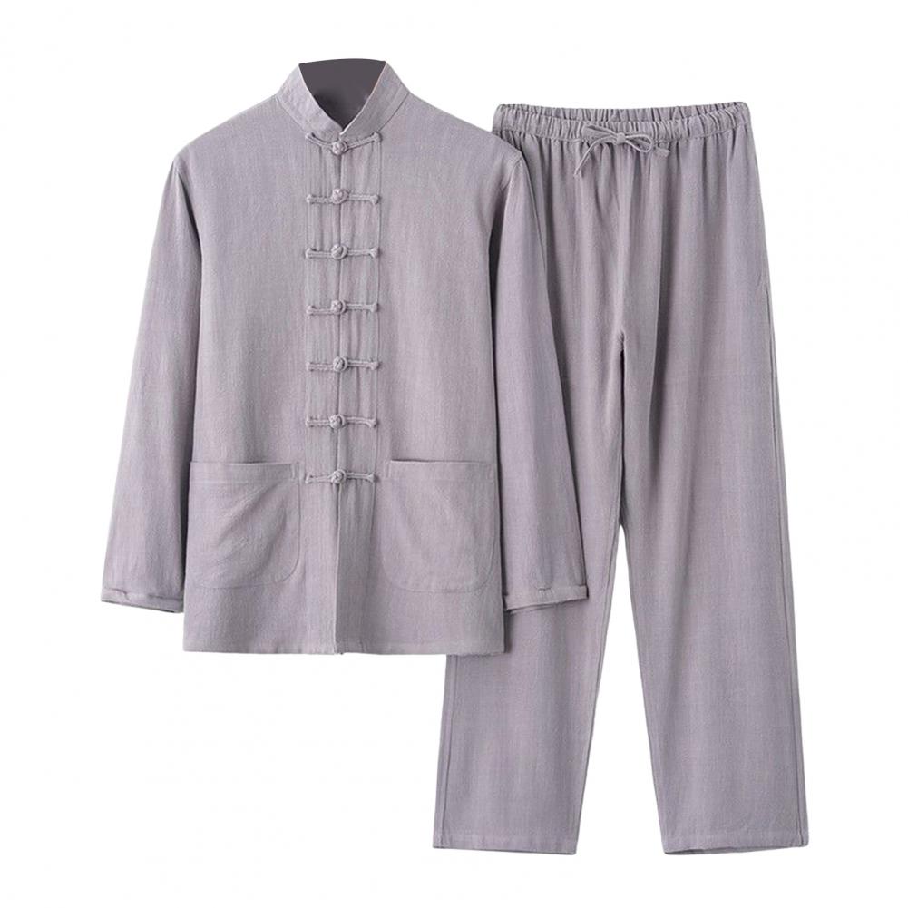 Повседневный мужской комплект из рубашки и брюк в китайском стиле, мужской повседневный комплект из двух предметов с воротником-стойкой, пряжками-дисками, эластичным шнурком M серый
Повседневный мужской комплект из рубашки и брюк в китайском стиле, мужской повседневный комплект из двух предметов с воротником-стойкой, пряжками-дисками, эластичным шнурком M серый