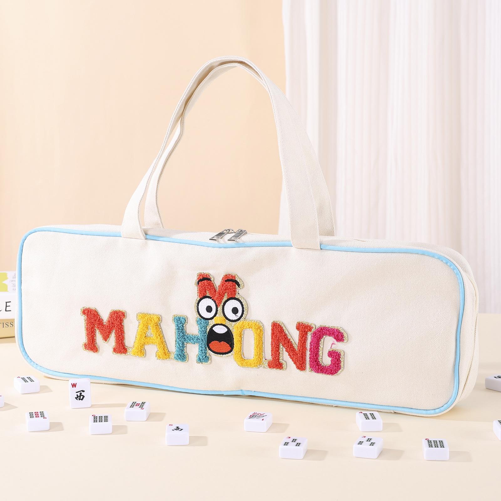 Canvas Large Capacity Mahjong Tiles Carrying Tote with Zipper Mahjong Travel Case for Business Studio Home Travel Adults Teens білий
Canvas Large Capacity Mahjong Tiles Carrying Tote with Zipper Mahjong Travel Case for Business Studio Home Travel Adults Teens білий