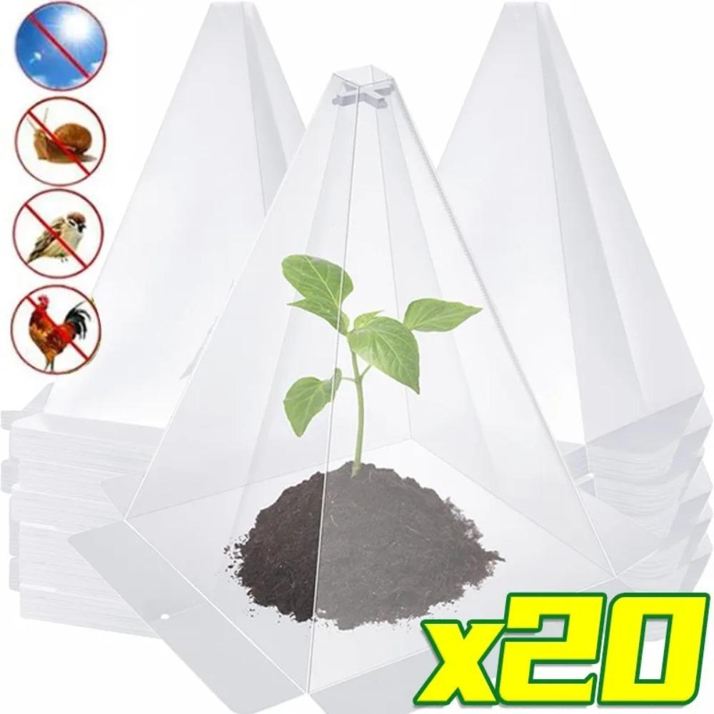 Transparent Plant Seedling Cover Ventilated Plants Thermal Insulation Cover Garden Protection 20pcs
Transparent Plant Seedling Cover Ventilated Plants Thermal Insulation Cover Garden Protection 20pcs