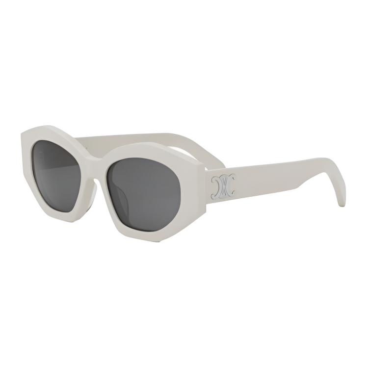 CELINE Diagonal Sunglasses Ivory/Smoke Men Eyewear White CL40238U-25A Brown Eyeglass Pouch
CELINE Diagonal Sunglasses Ivory/Smoke Men Eyewear White CL40238U-25A Brown Eyeglass Pouch
