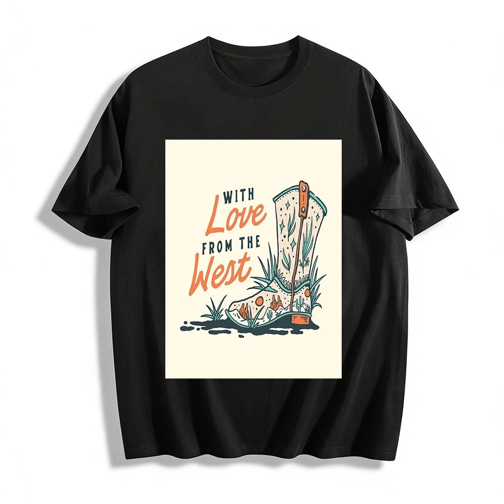 With Love From The West Cowboy Boot Graphic Tee Pure cotton T-shirt XXS
With Love From The West Cowboy Boot Graphic Tee Pure cotton T-shirt XXS