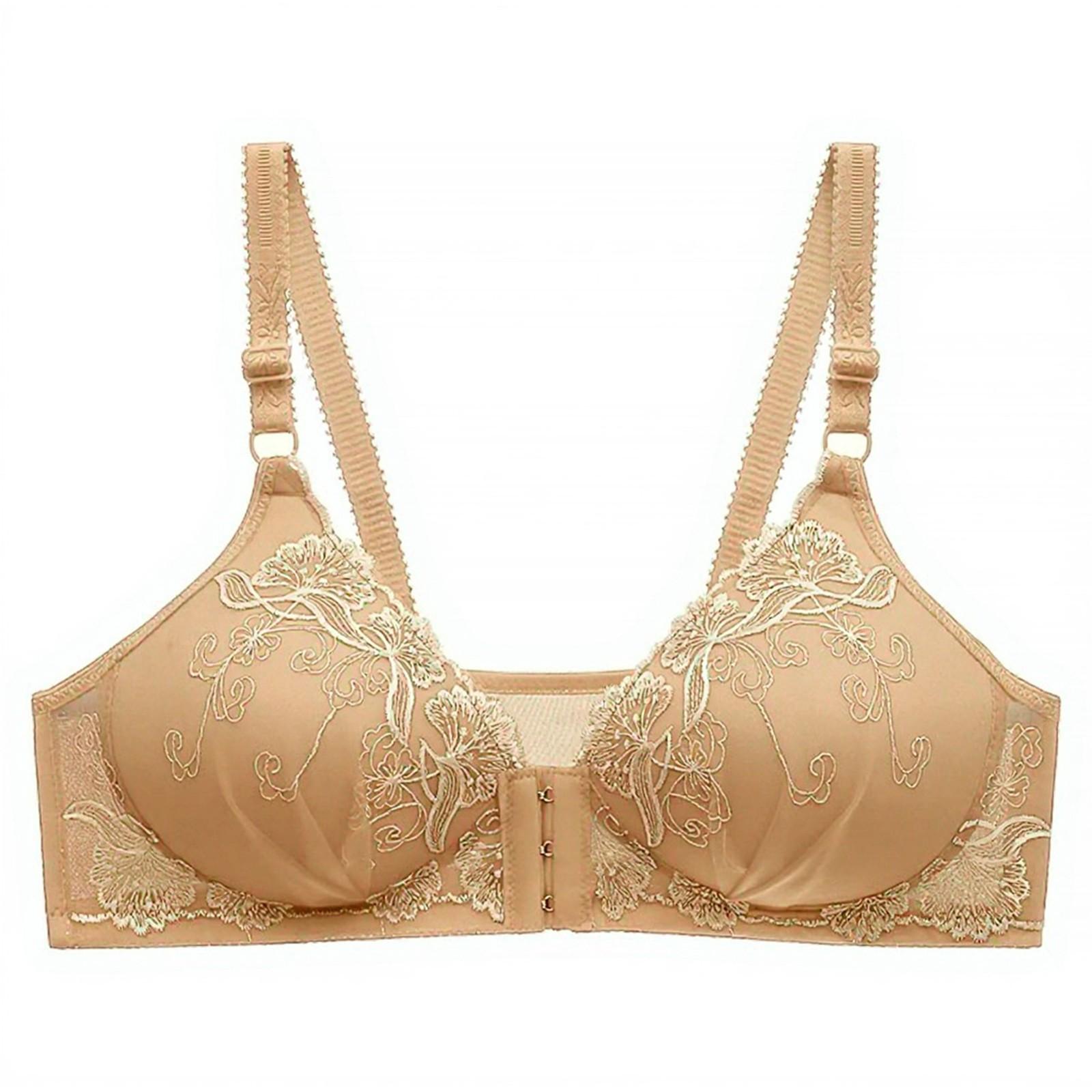 Women s Underwear Front Button Embroidery Gathered Without Steel Ring Plus Size Bra 44
Women s Underwear Front Button Embroidery Gathered Without Steel Ring Plus Size Bra 44