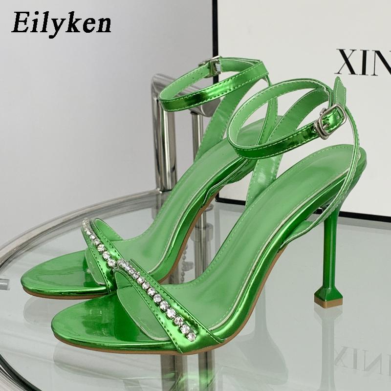 Eilyken Новый дизайн CRYSTAL Зеленые высокие каблуки Сандалии Женщины Лето Выдолбленный Peep Toe Вечеринка Платье Женщина Насосы Обувь
Eilyken Новый дизайн CRYSTAL Зеленые высокие каблуки Сандалии Женщины Лето Выдолбленный Peep Toe Вечеринка Платье Женщина Насосы Обувь