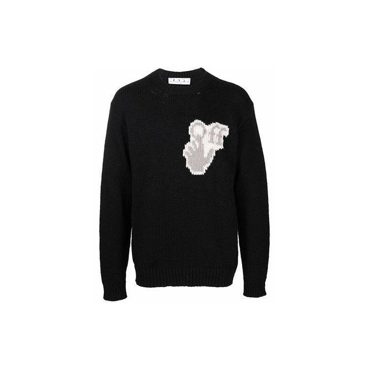 Off-White FW21 Hands Off Logo Crew Neck Wool Sweater Men Sweater Black OMHE085F21KNI0011009 S
Off-White FW21 Hands Off Logo Crew Neck Wool Sweater Men Sweater Black OMHE085F21KNI0011009 S