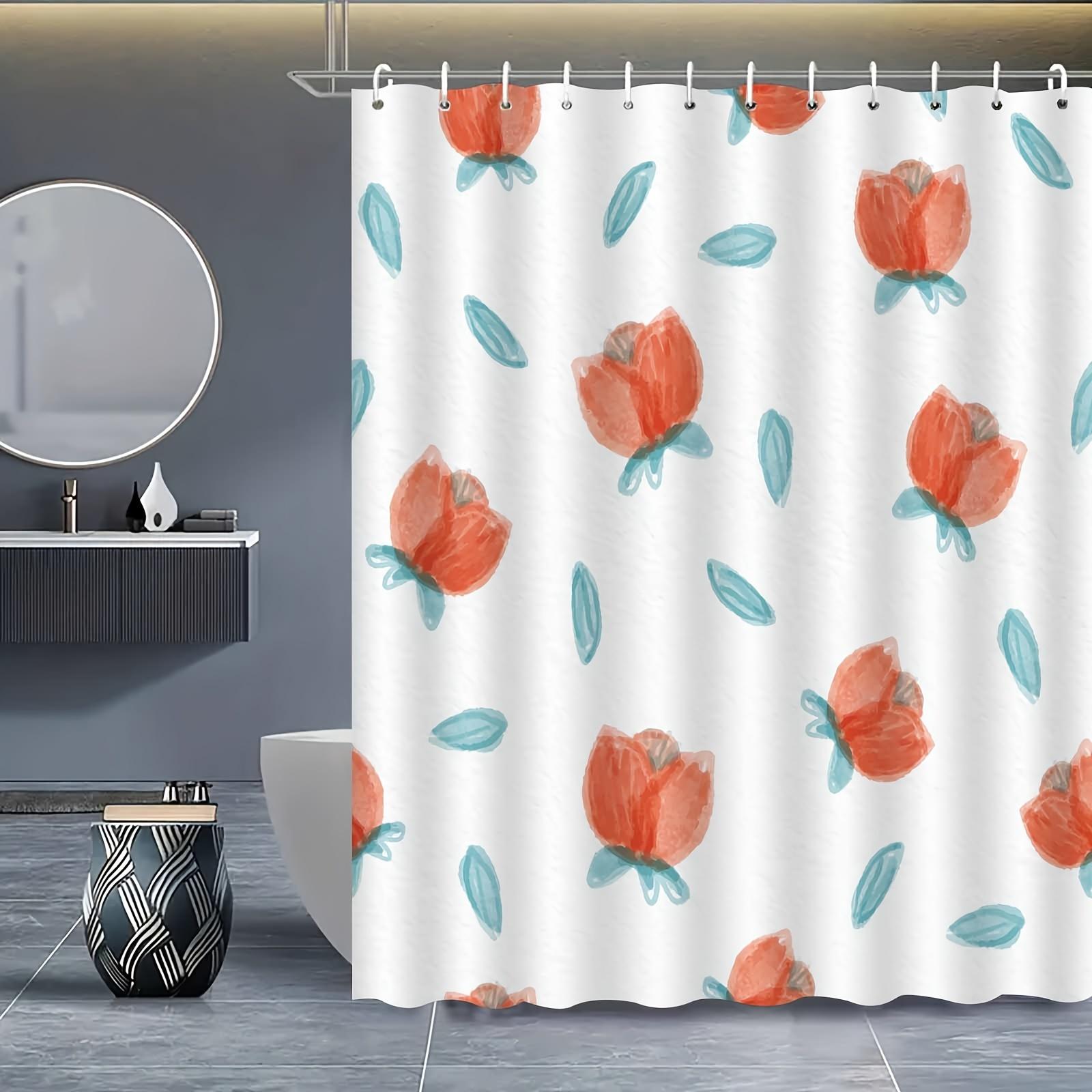 1 piece of elegant Nordic floral shower curtain, polyester fabric, machine washable, suitable for bathroom decoration 90X180cm
1 piece of elegant Nordic floral shower curtain, polyester fabric, machine washable, suitable for bathroom decoration 90X180cm