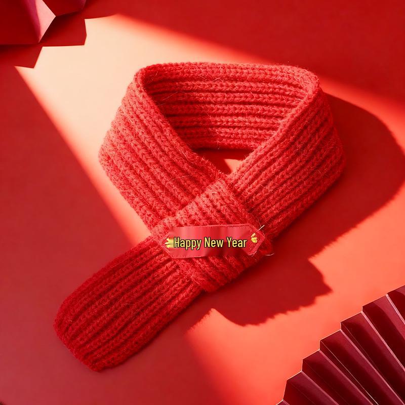 Cat and Puppy Woolen Festive Scarf - New Year Winter Snood
Cat and Puppy Woolen Festive Scarf - New Year Winter Snood