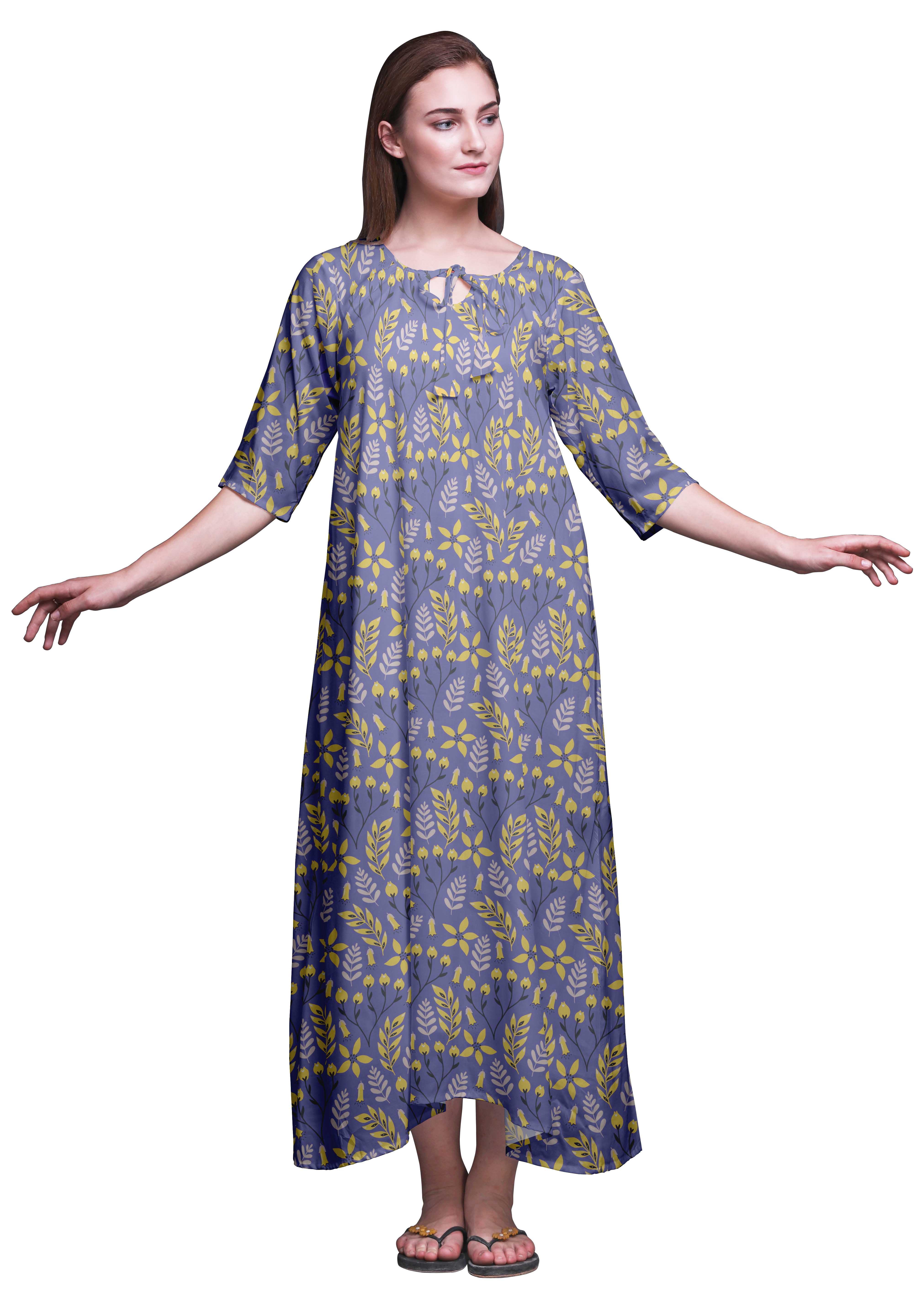 Bimba Bluish Violet Artistic Leaves & Floral Womena s LongA Maxi Nightgowns For Women Cotton Printed Nightwear Loose Sleepwear XXX-Large жовтий
Bimba Bluish Violet Artistic Leaves & Floral Womena s LongA Maxi Nightgowns For Women Cotton Printed Nightwear Loose Sleepwear XXX-Large жовтий