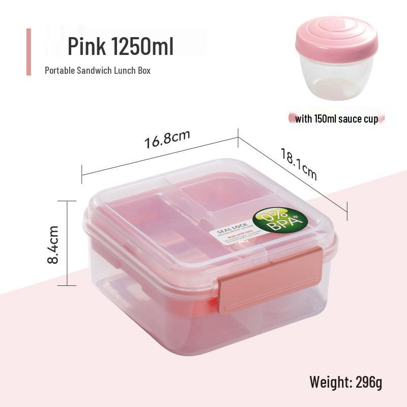 Compact Multi-Compartment Bento Lunch Box for Office and School
Compact Multi-Compartment Bento Lunch Box for Office and School