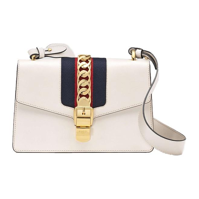 Gucci Sylvie Gold Buckle Striped Web Satin Bow Wide Shoulder Strap Leather Handbag Women Handbags White 421882-CVLEG-8605 Basic Set (Bag+Dust Bag)
Gucci Sylvie Gold Buckle Striped Web Satin Bow Wide Shoulder Strap Leather Handbag Women Handbags White 421882-CVLEG-8605 Basic Set (Bag+Dust Bag)