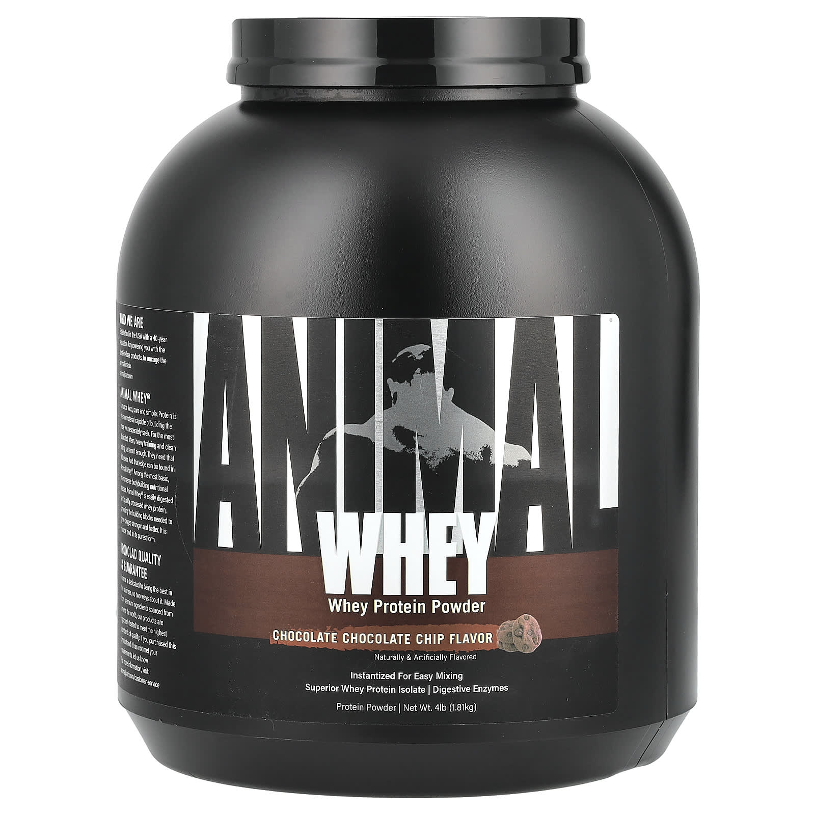 Animal, Isolate Loading Loaded Whey Protein Powder, Chocolate Chocolate Chip, 4 lb (1.81 kg)
Animal, Isolate Loading Loaded Whey Protein Powder, Chocolate Chocolate Chip, 4 lb (1.81 kg)
