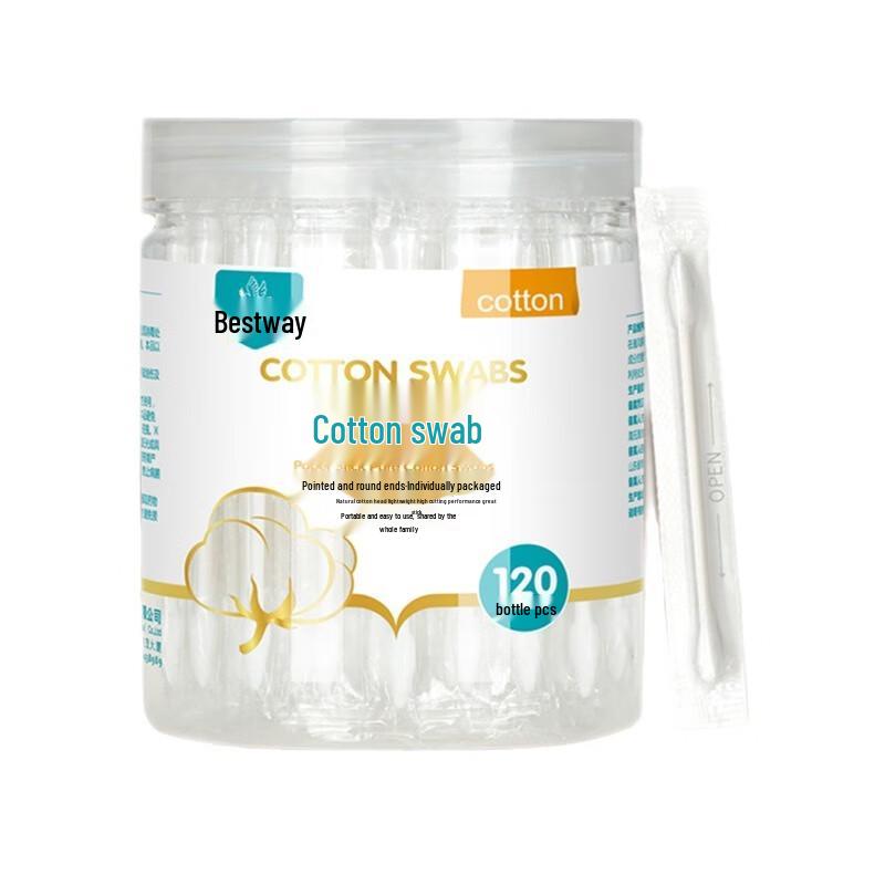 Haishi Hainuo Dual-Tip Cotton Swabs, 120 Count
Haishi Hainuo Dual-Tip Cotton Swabs, 120 Count