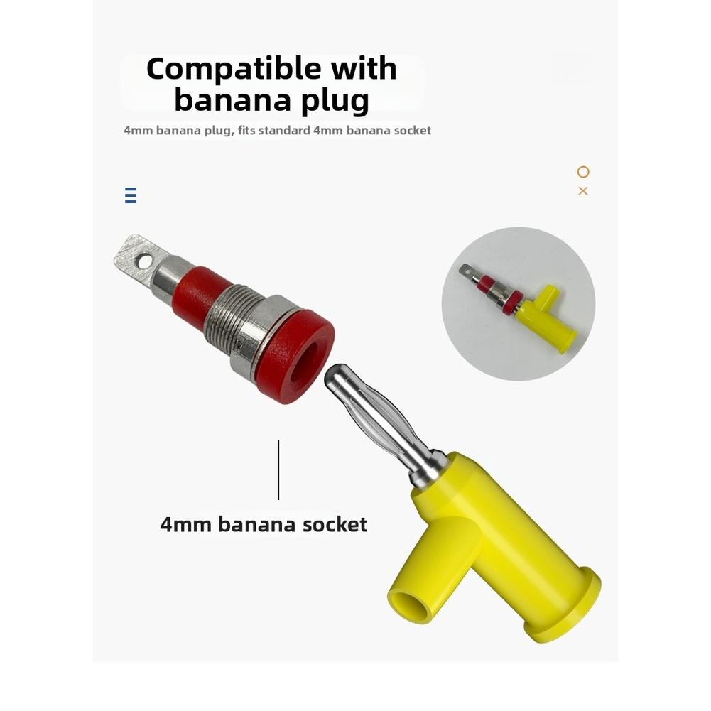 4mm No Solder Stackable Electrical Connector Lantern Type Nickel Plated Copper with Screw Connection and ABS Material China Mainland
4mm No Solder Stackable Electrical Connector Lantern Type Nickel Plated Copper with Screw Connection and ABS Material China Mainland