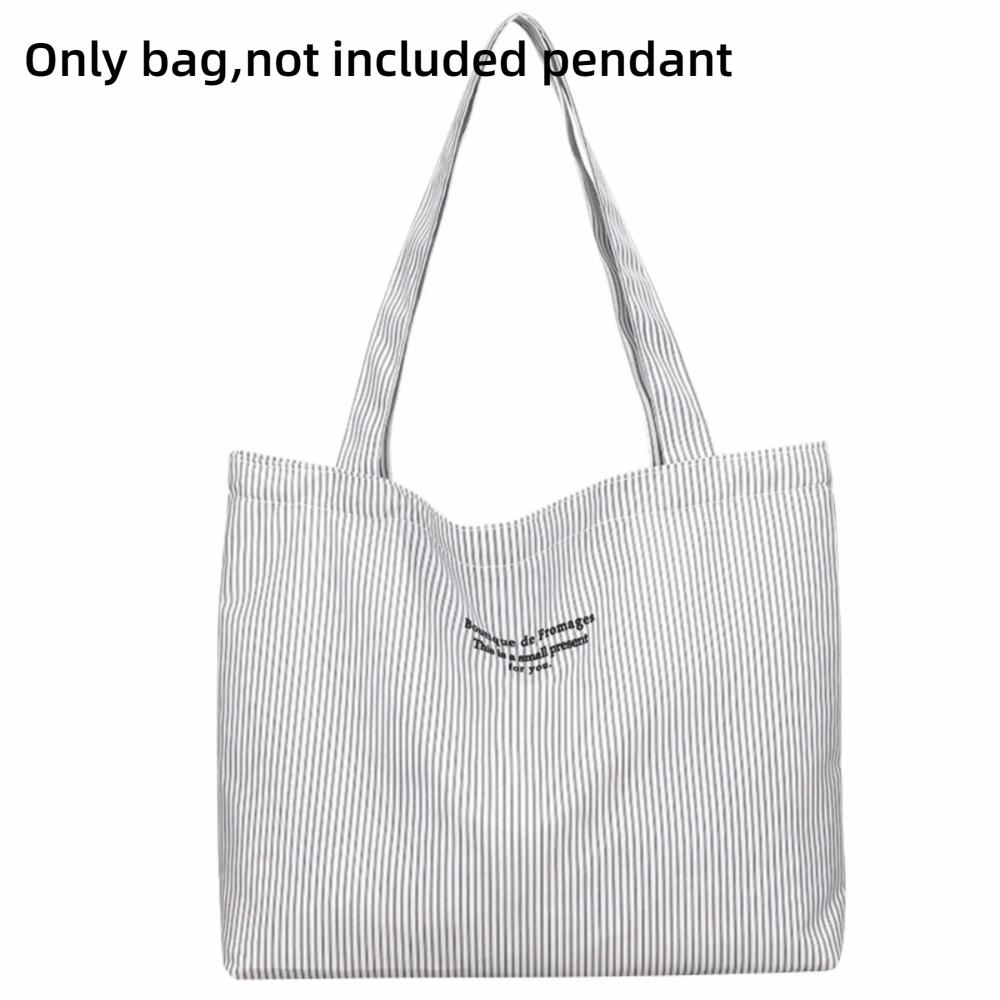 Fashion Canvas Shoulder Bag Korean Style Large Capacity Tote Bag Striped Handbag for Women Girls
Fashion Canvas Shoulder Bag Korean Style Large Capacity Tote Bag Striped Handbag for Women Girls