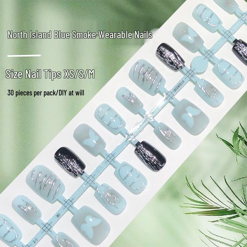 Haze Blue Smoke Grey Butterfly Wearable Gradient Nails with 3D Gilded Design - Sweet and Spicy Style (30 Pieces)
Haze Blue Smoke Grey Butterfly Wearable Gradient Nails with 3D Gilded Design - Sweet and Spicy Style (30 Pieces)