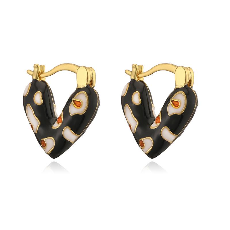 HECHENG,Enamel Dripping Oil Inverted Triangle Unique and Playful Small Leopard Pattern Women s Cute Earrings Birthday Gift 1 Pai Other чорний
HECHENG,Enamel Dripping Oil Inverted Triangle Unique and Playful Small Leopard Pattern Women s Cute Earrings Birthday Gift 1 Pai Other чорний