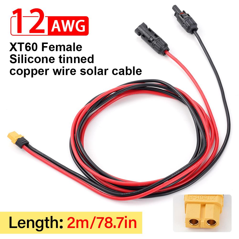 200 мм 12 Awg Силіконовий дріт Силіконовий дріт з лудженої міді Сонячний роз’єм Штекер шнура живлення від сонячних батарей до штекера Xt60
200 мм 12 Awg Силіконовий дріт Силіконовий дріт з лудженої міді Сонячний роз’єм Штекер шнура живлення від сонячних батарей до штекера Xt60