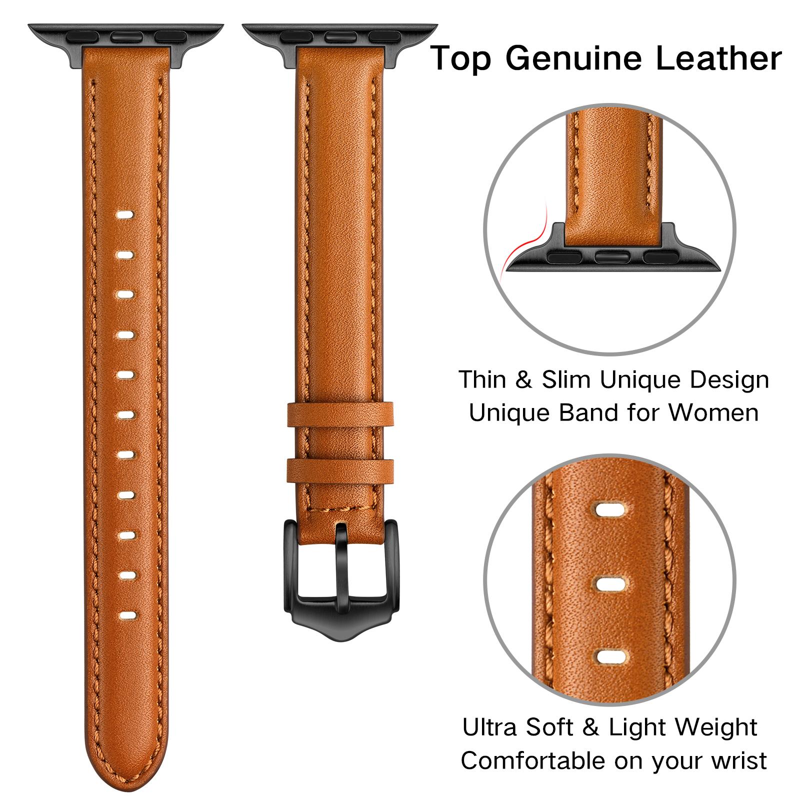 Genuine Leather Replacement Smart Watch Band Strap for Apple Watch Series 10 42mm/9 8 7 41mm/6 5 4 SE SE (2022) SE (2023) 40mm/3 2 1 38mm As shown H
Genuine Leather Replacement Smart Watch Band Strap for Apple Watch Series 10 42mm/9 8 7 41mm/6 5 4 SE SE (2022) SE (2023) 40mm/3 2 1 38mm As shown H