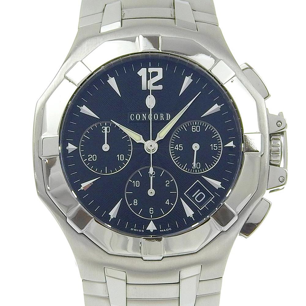 Concord Saratoga Watches 14.H7.1892 blackDial Stainless Steel Mechanical Automatic Chronograph mens Used
Concord Saratoga Watches 14.H7.1892 blackDial Stainless Steel Mechanical Automatic Chronograph mens Used