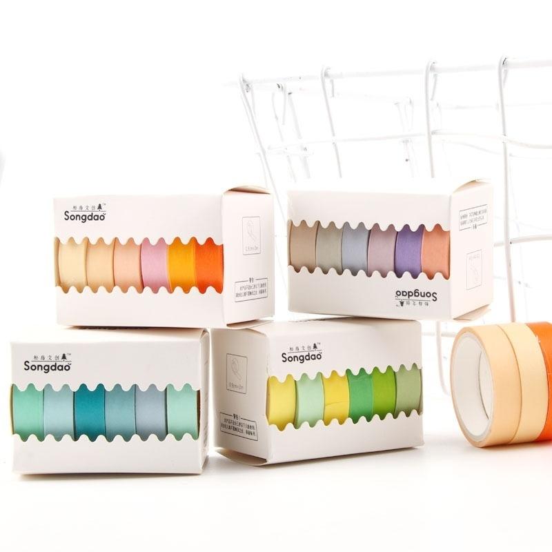 6 Rolls/lot Rainbow Masking Tape Washi Tape Solid Color Masking Washi Sticky PaperTape Adhesive Decoration зелений
6 Rolls/lot Rainbow Masking Tape Washi Tape Solid Color Masking Washi Sticky PaperTape Adhesive Decoration зелений