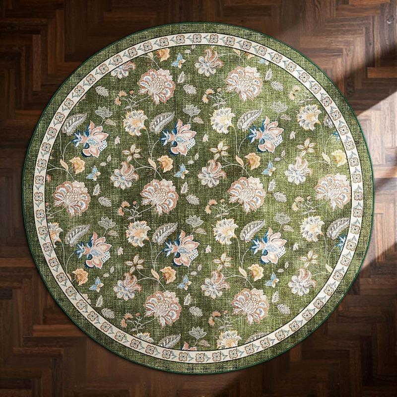 Alfombra Redonda Floral Retro para Sala de Estar,Estilo Bohemio,Decoración Artística para el Hogar,Alfombra para Dormitorio Diameter 80cm
Alfombra Redonda Floral Retro para Sala de Estar,Estilo Bohemio,Decoración Artística para el Hogar,Alfombra para Dormitorio Diameter 80cm