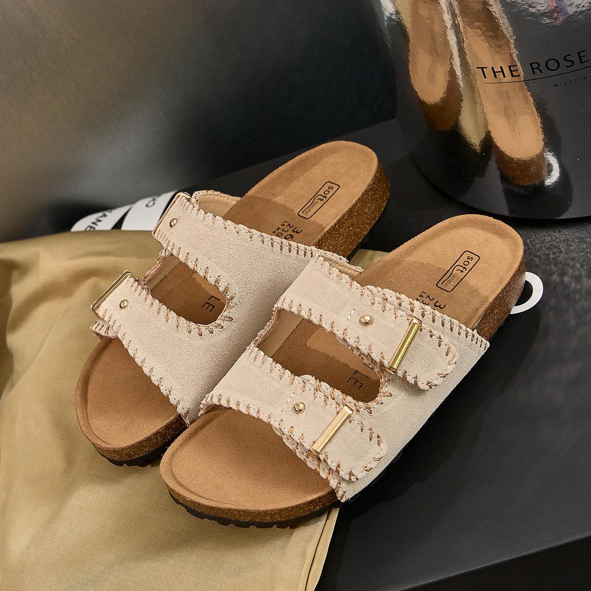 Белый олень тот же стиль~ тапочки Birkenstocks сандалии кожа 2025 летняя носка мягкая подошва плоская подошва сандалии Birkenstocks 35
Белый олень тот же стиль~ тапочки Birkenstocks сандалии кожа 2025 летняя носка мягкая подошва плоская подошва сандалии Birkenstocks 35