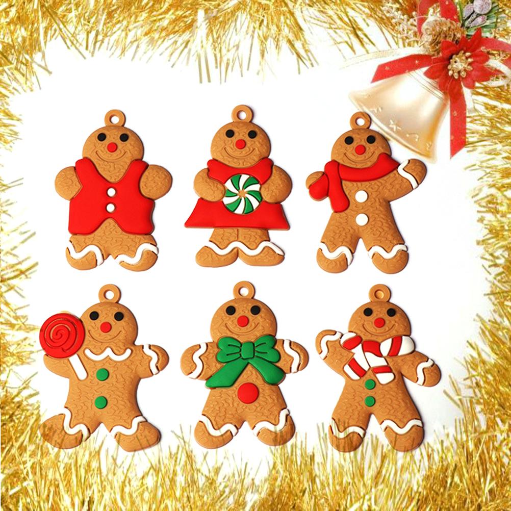 6PCS Gingerbread Man Ornaments Traditional Gingerbread Man Doll Hanging Christmas Tree Ornament Holiday Decorations коричневий
6PCS Gingerbread Man Ornaments Traditional Gingerbread Man Doll Hanging Christmas Tree Ornament Holiday Decorations коричневий