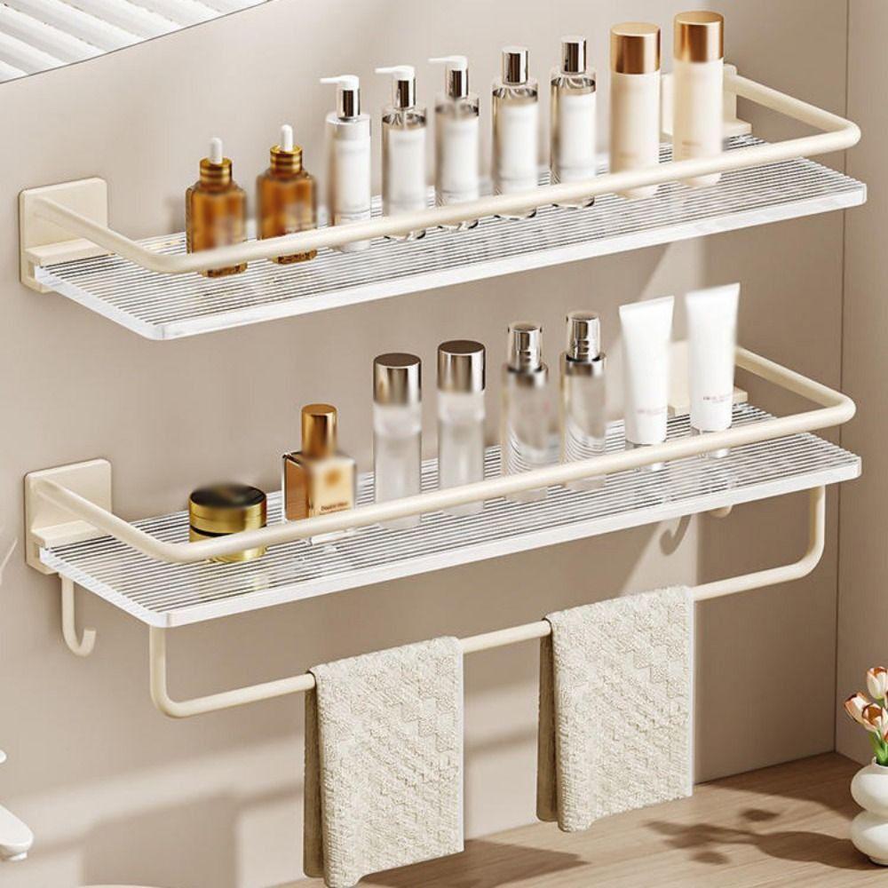 Stainless Steel Clear Bathroom Shelves Ripple Storage Organizer Rack Acrylic Shower Shelf Kitchen 30cm-without rod
Stainless Steel Clear Bathroom Shelves Ripple Storage Organizer Rack Acrylic Shower Shelf Kitchen 30cm-without rod
