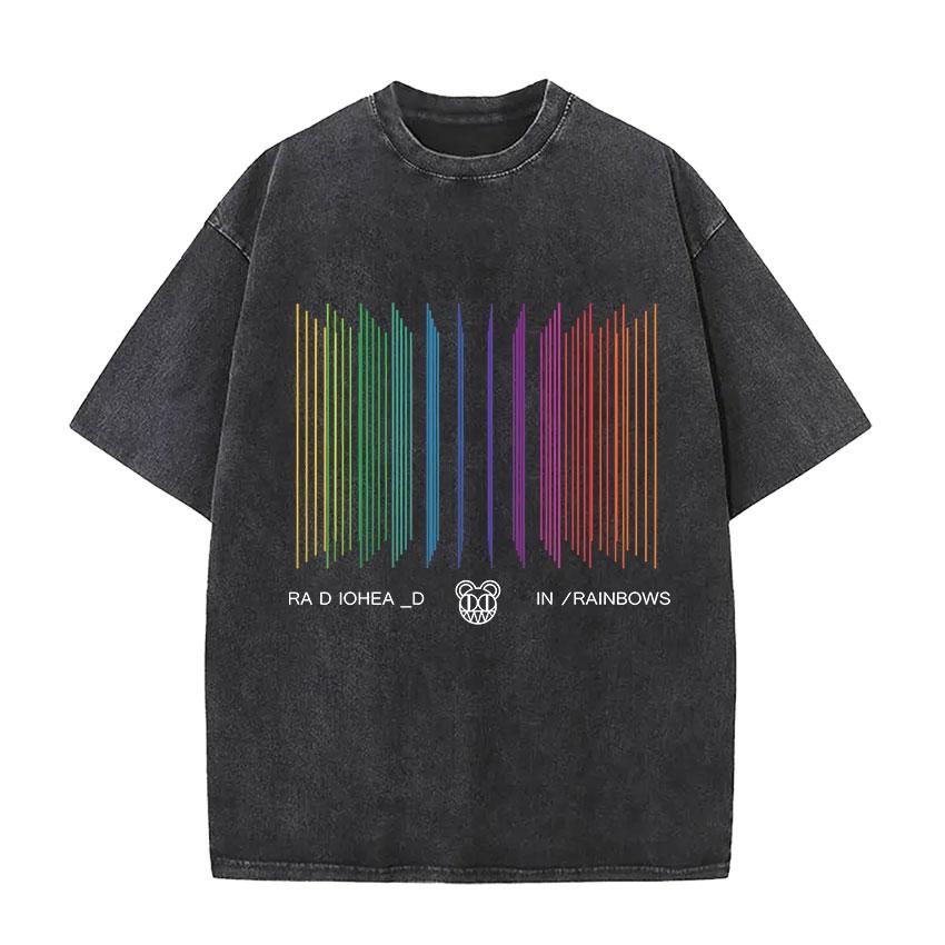 Vintage Washed Radiohead Tour Print T Shirts Men Women Hip Hop Loose Pop British Rock Short Sleeve Tshirt Punk Streetwear S
Vintage Washed Radiohead Tour Print T Shirts Men Women Hip Hop Loose Pop British Rock Short Sleeve Tshirt Punk Streetwear S
