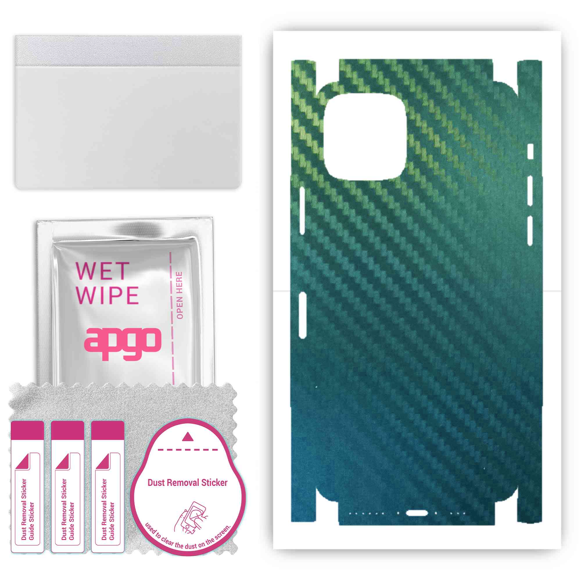 Apgo Protective Skin Sticker for the back+sides compatible with Apple iPhone 11 Pro, Full Wrap Film, Foil, Vinyl - Pattern Carbon Chameleon CAKA1
Apgo Protective Skin Sticker for the back+sides compatible with Apple iPhone 11 Pro, Full Wrap Film, Foil, Vinyl - Pattern Carbon Chameleon CAKA1