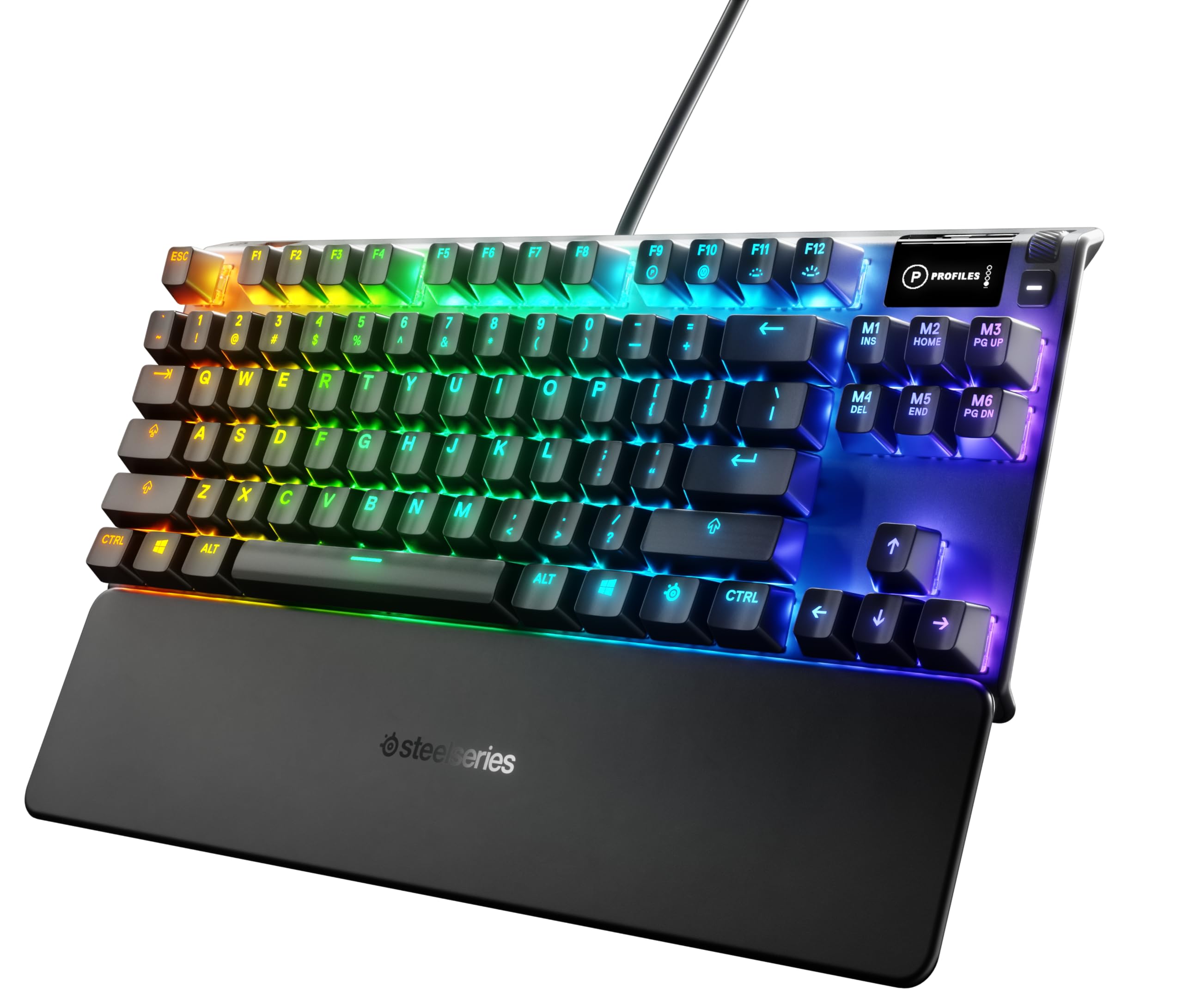 SteelSeries Gaming Red English OLED Apex 7 TKL US Red Switch 64646 Keyboard, Tenkeyless, Switch, Wired, Layout, Display, чорний
SteelSeries Gaming Red English OLED Apex 7 TKL US Red Switch 64646 Keyboard, Tenkeyless, Switch, Wired, Layout, Display, чорний