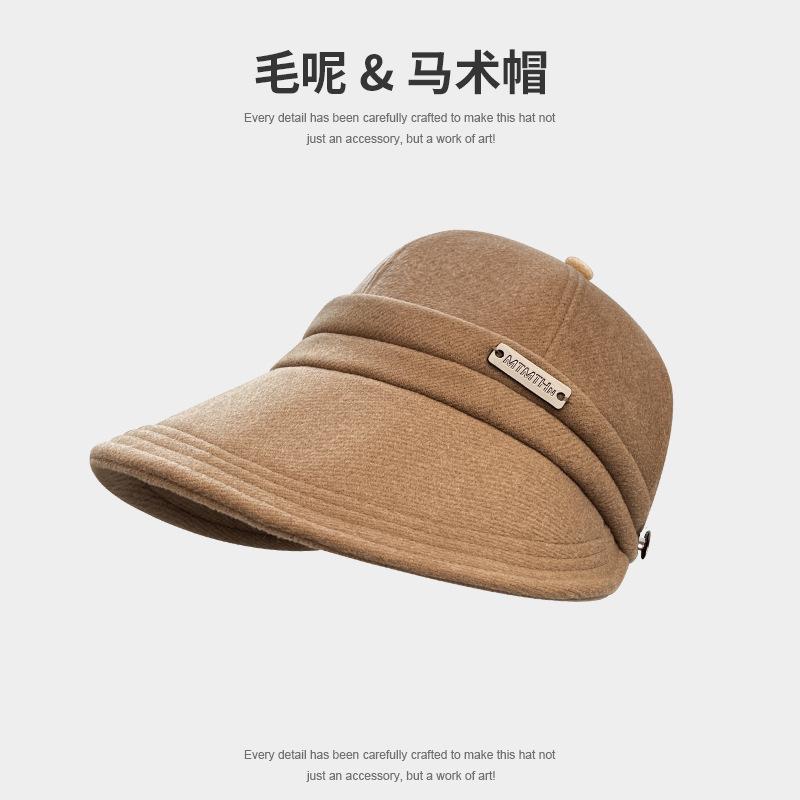 Women s equestrian hat for autumn and winter, Korean style versatile sun protection fisherman hat, large head circumference woolen duckbill cap 56-60(Adjustable)
Women s equestrian hat for autumn and winter, Korean style versatile sun protection fisherman hat, large head circumference woolen duckbill cap 56-60(Adjustable)