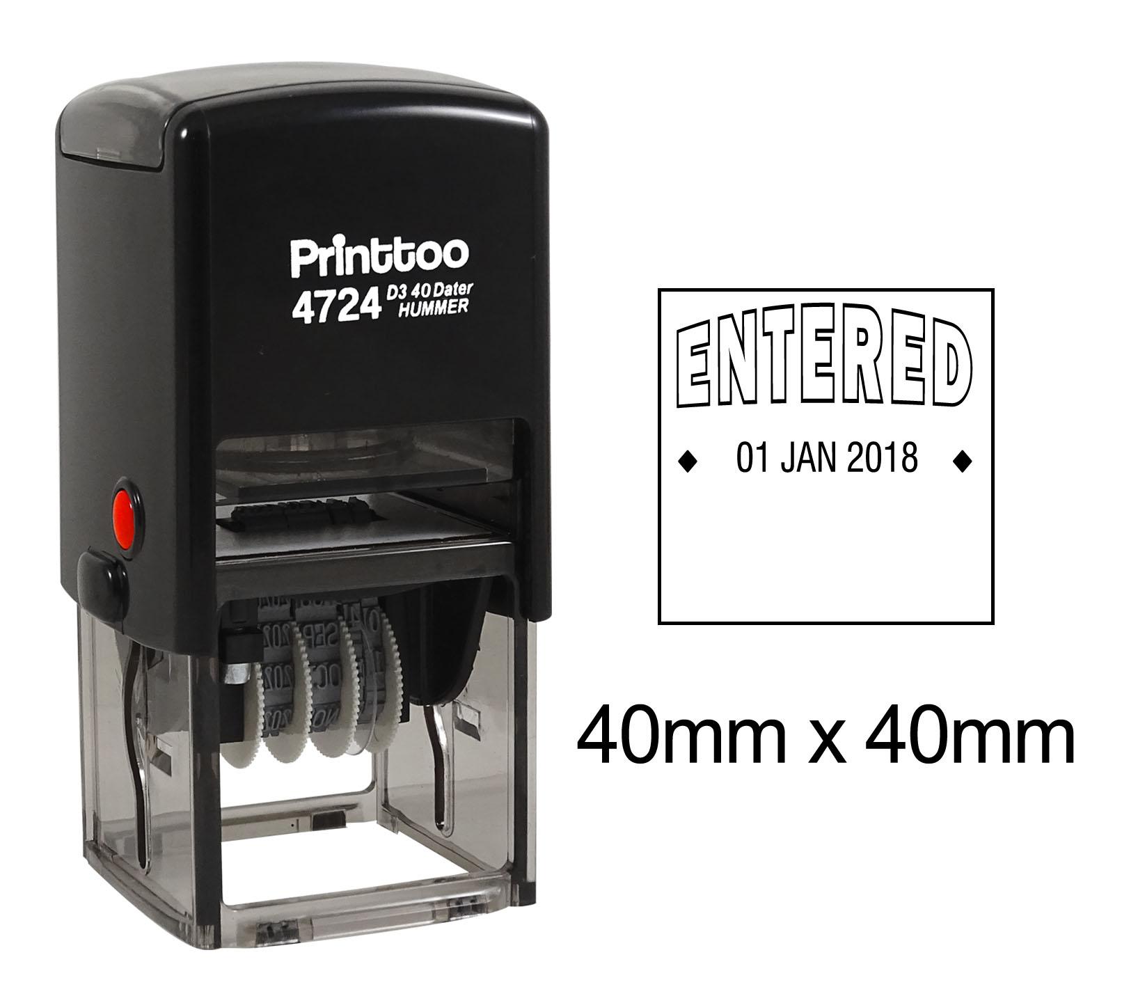 Printtoo Самостійний чорнильний штамп із введеним текстом 40 mm x 40 mm.(Approx) синій
Printtoo Самостійний чорнильний штамп із введеним текстом 40 mm x 40 mm.(Approx) синій