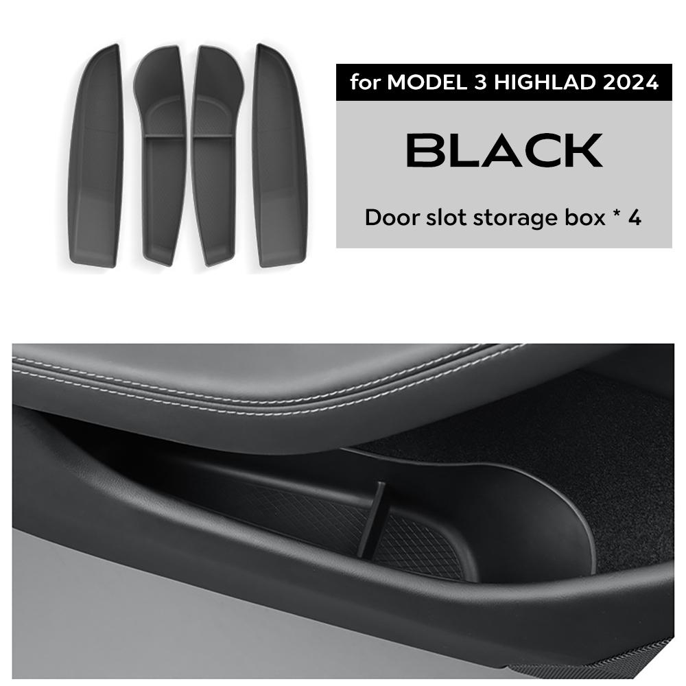 For Tesla Model 3 Highland 2024 Car Door Side Storage Box Front Rear Side TPE Door Storage Organizer Tray Interior Accessories
For Tesla Model 3 Highland 2024 Car Door Side Storage Box Front Rear Side TPE Door Storage Organizer Tray Interior Accessories