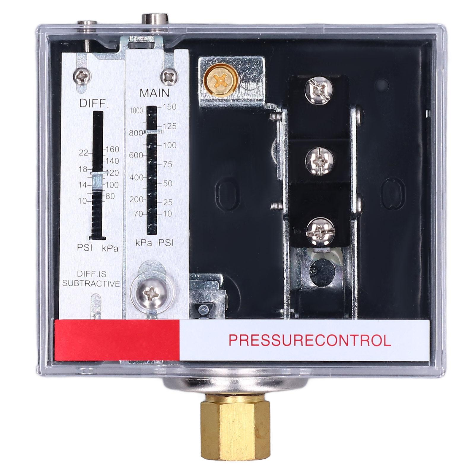 LEFOO Pressure Controller Control Switch for Boiler Water Tower 225psi NPT1418 SPDT LF56
LEFOO Pressure Controller Control Switch for Boiler Water Tower 225psi NPT1418 SPDT LF56