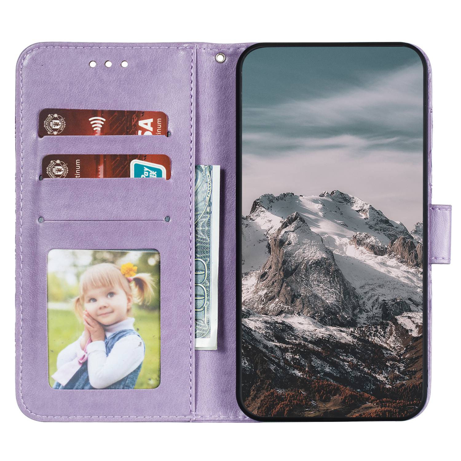 For Samsung Galaxy S23+ Imprinting Mandala Flower Phone Cover Flip PU Leather Stand Protective Case Purple
For Samsung Galaxy S23+ Imprinting Mandala Flower Phone Cover Flip PU Leather Stand Protective Case Purple