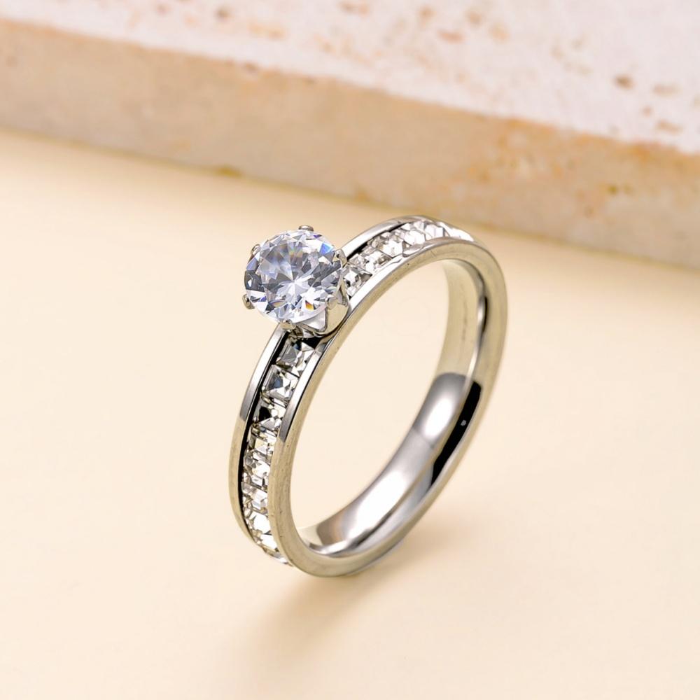 Luxury Stainless Steel Gold Plated CZ Zircon Etenity Ring for Women Finger Engagement Wedding Jewelry Fashion Accessories 9 срібний
Luxury Stainless Steel Gold Plated CZ Zircon Etenity Ring for Women Finger Engagement Wedding Jewelry Fashion Accessories 9 срібний