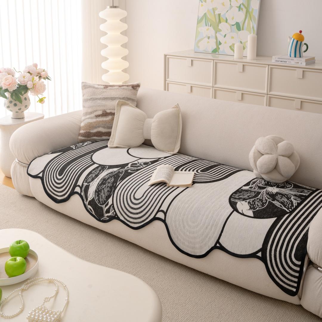 1 шт. Чехол на диван из жаккардовой шенили с волнистым уникальным подолом и узором из арок и линий, для гостиной, чехол на сиденье дивана, диванное полотенце, накидки, домашний декор 90x70cm чёрный
1 шт. Чехол на диван из жаккардовой шенили с волнистым уникальным подолом и узором из арок и линий, для гостиной, чехол на сиденье дивана, диванное полотенце, накидки, домашний декор 90x70cm чёрный