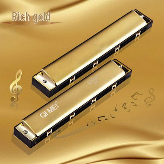 Chimei 24-Hole Tremolo Harmonica, C Key, Q8 Edition - Perfect for Beginners to Advanced Players of All Ages. золотий
Chimei 24-Hole Tremolo Harmonica, C Key, Q8 Edition - Perfect for Beginners to Advanced Players of All Ages. золотий