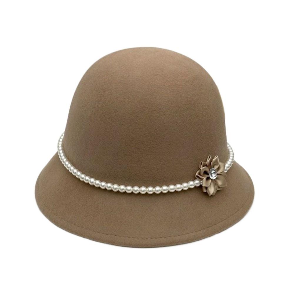 French Style Fisherman Hat Pearl Woolen Bucket Hat Fashion Flower Topper Hat Church хаки
French Style Fisherman Hat Pearl Woolen Bucket Hat Fashion Flower Topper Hat Church хаки