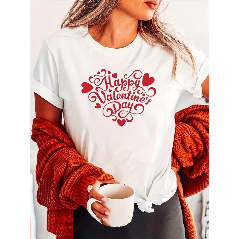 European Size Unisex T-Shirt Happy Valentine s Day Print Casual Tee for Men and Women Valentine s Day 4XL
European Size Unisex T-Shirt Happy Valentine s Day Print Casual Tee for Men and Women Valentine s Day 4XL