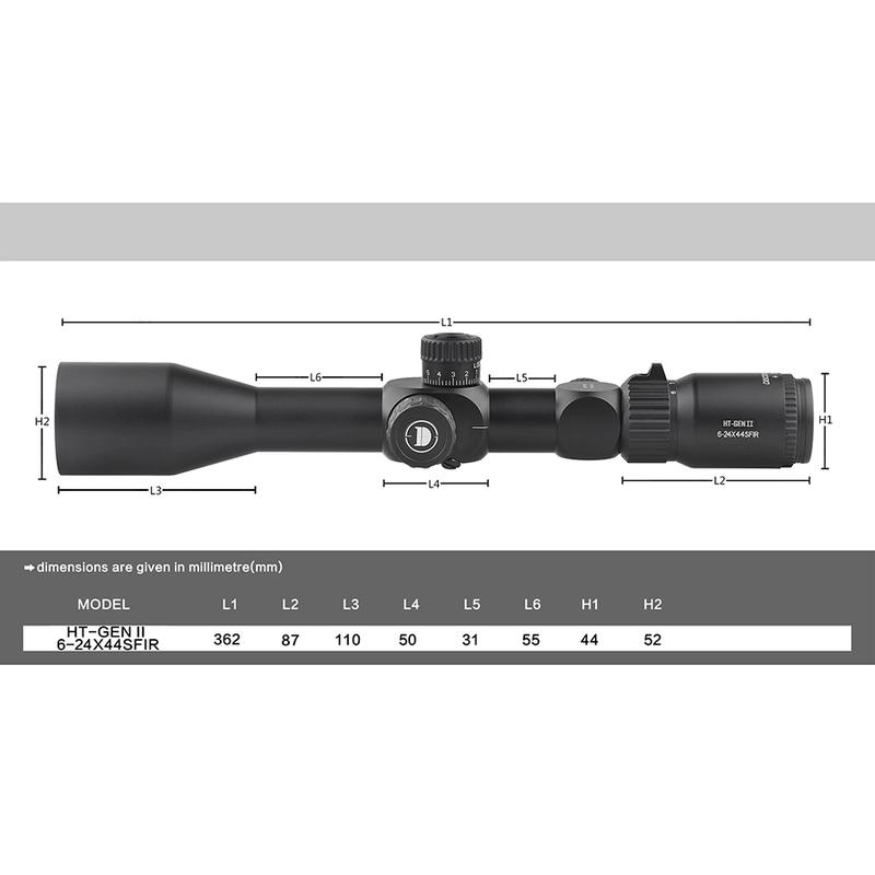 DISCOVERYOPT HT GENII 6-24X44SFIR Мисливський приціл Перша фокальна площина Тактичне підсвічування Приціл для гвинтівки Оптичний приціл Трубка 30 мм 6-24 Low 20mm
DISCOVERYOPT HT GENII 6-24X44SFIR Мисливський приціл Перша фокальна площина Тактичне підсвічування Приціл для гвинтівки Оптичний приціл Трубка 30 мм 6-24 Low 20mm