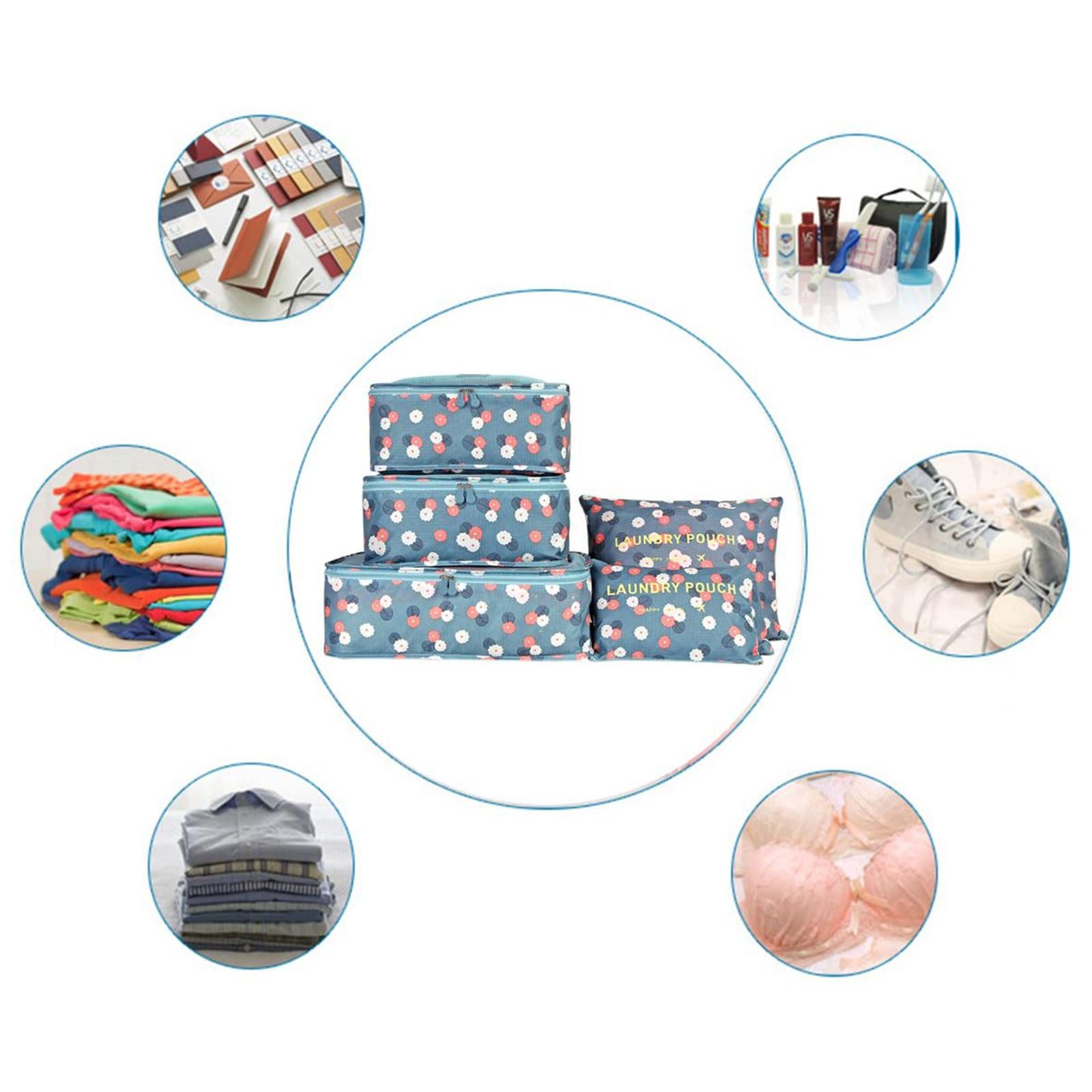 Сумки для дорожной одежды-органайзера, упаковка из 6 водонепроницаемых сумок для хранения синий
Сумки для дорожной одежды-органайзера, упаковка из 6 водонепроницаемых сумок для хранения синий