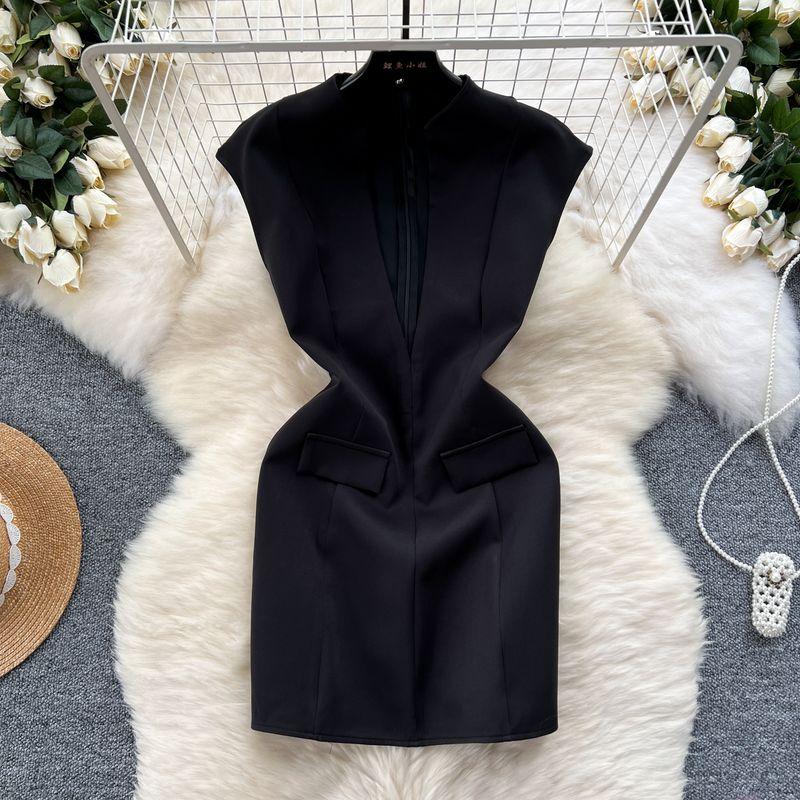 Women s Deep V Neck Silm Elegant Summer Dress Black S
Women s Deep V Neck Silm Elegant Summer Dress Black S